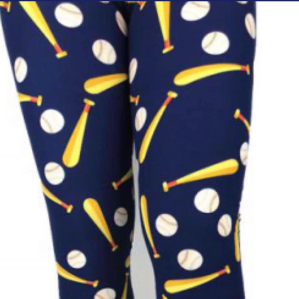 Baseball Womens Leggings One Size